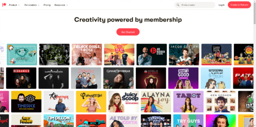 國外創作者支持數字內容銷售平臺Patreon